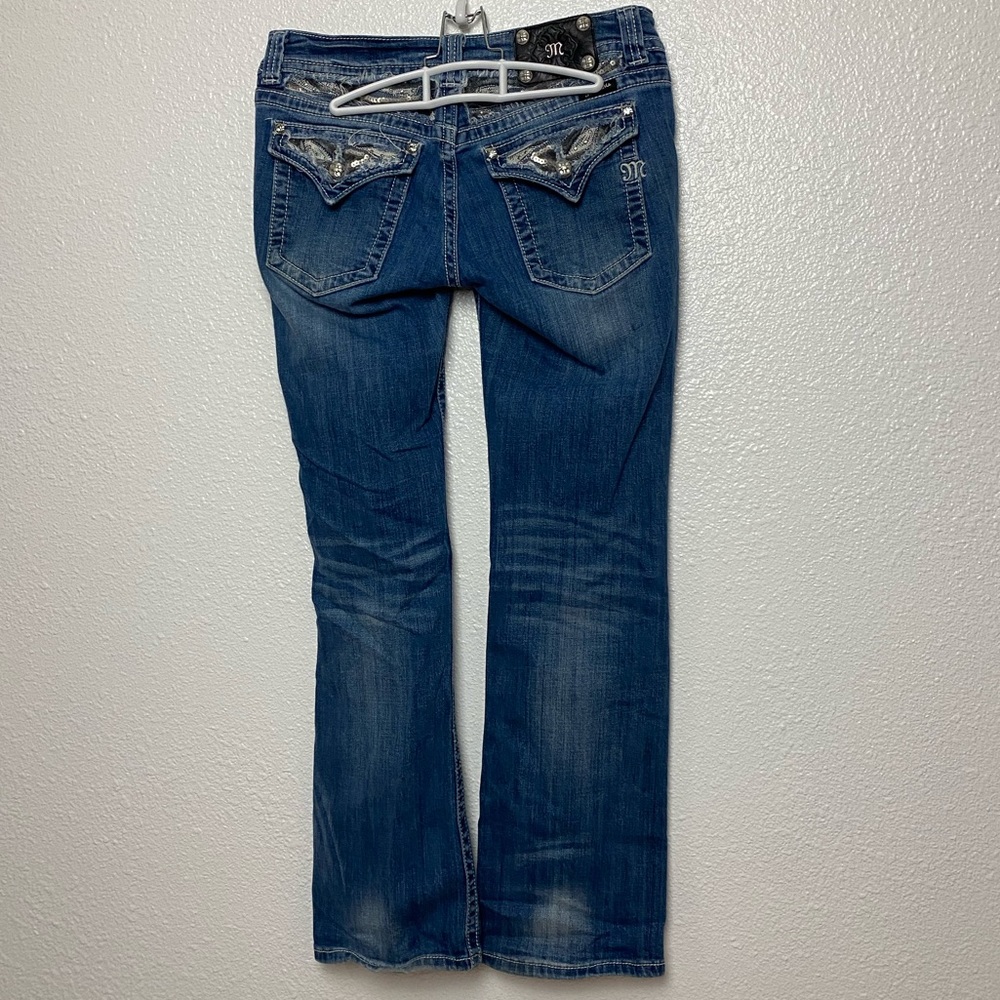 MissMe Jean's bootcut sequin accent jeans size 31